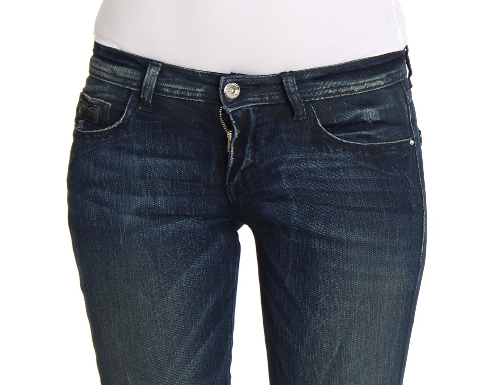 Costume National Blue Wash Cotton Slim Fit Skinny Women's Jeans