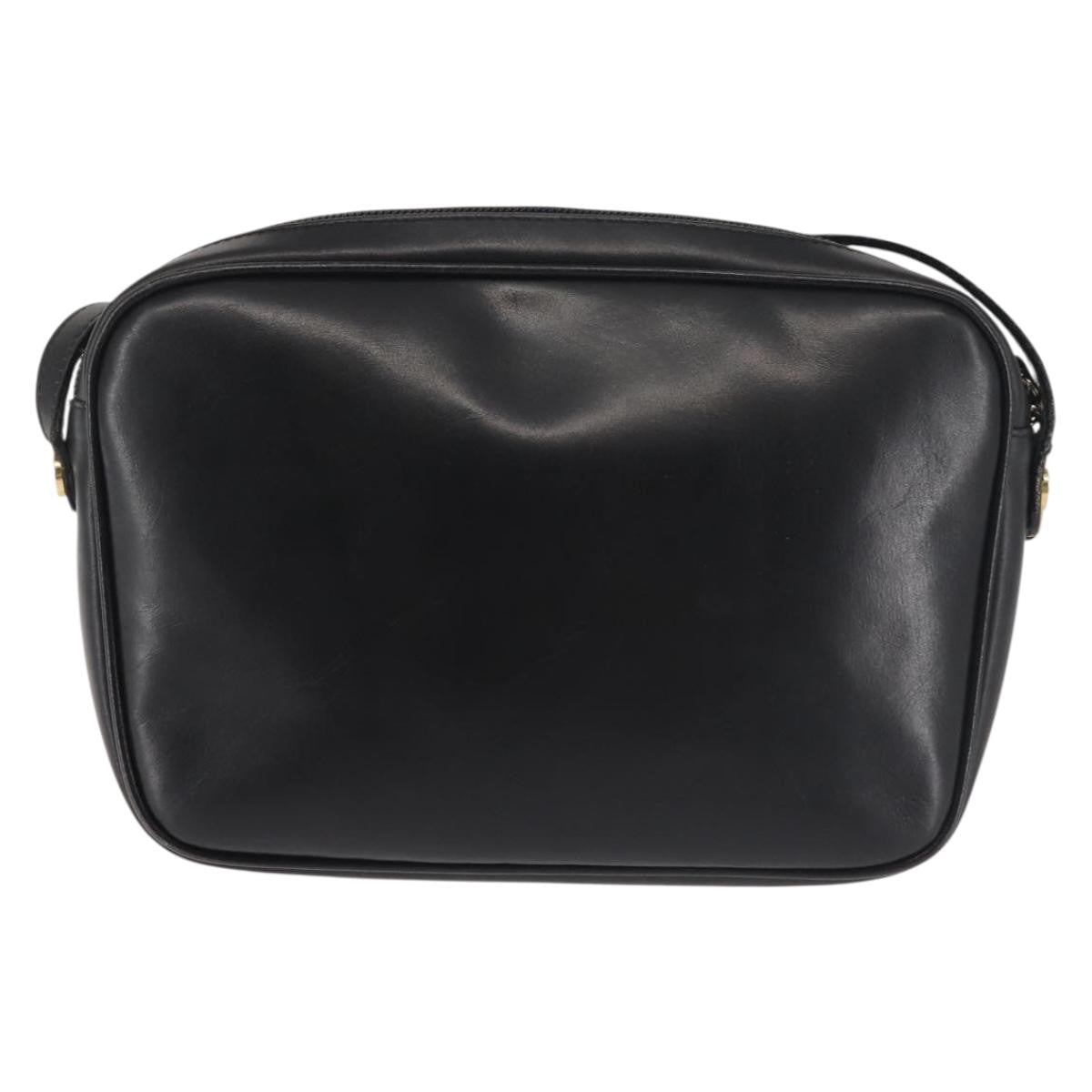 Salvatore Ferragamo Vala Leather Black Leather Shoulder Bag Bag (Pre-Owned)