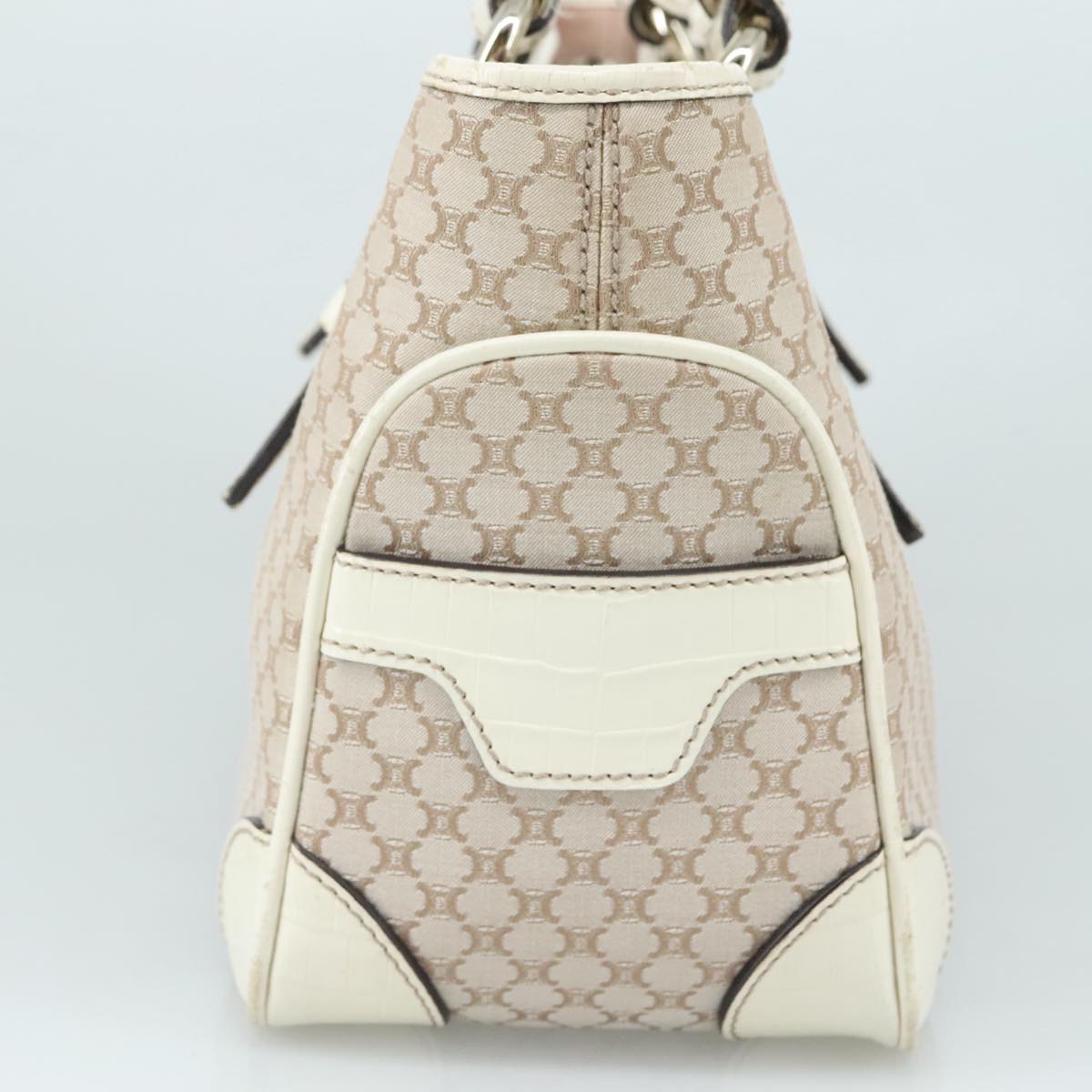 Céline Boogie Beige Canvas Handbag (Pre-Owned)