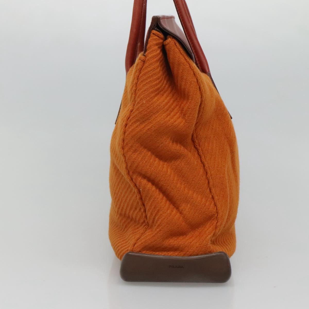 Prada Orange Cotton Tote Bag (Pre-Owned)