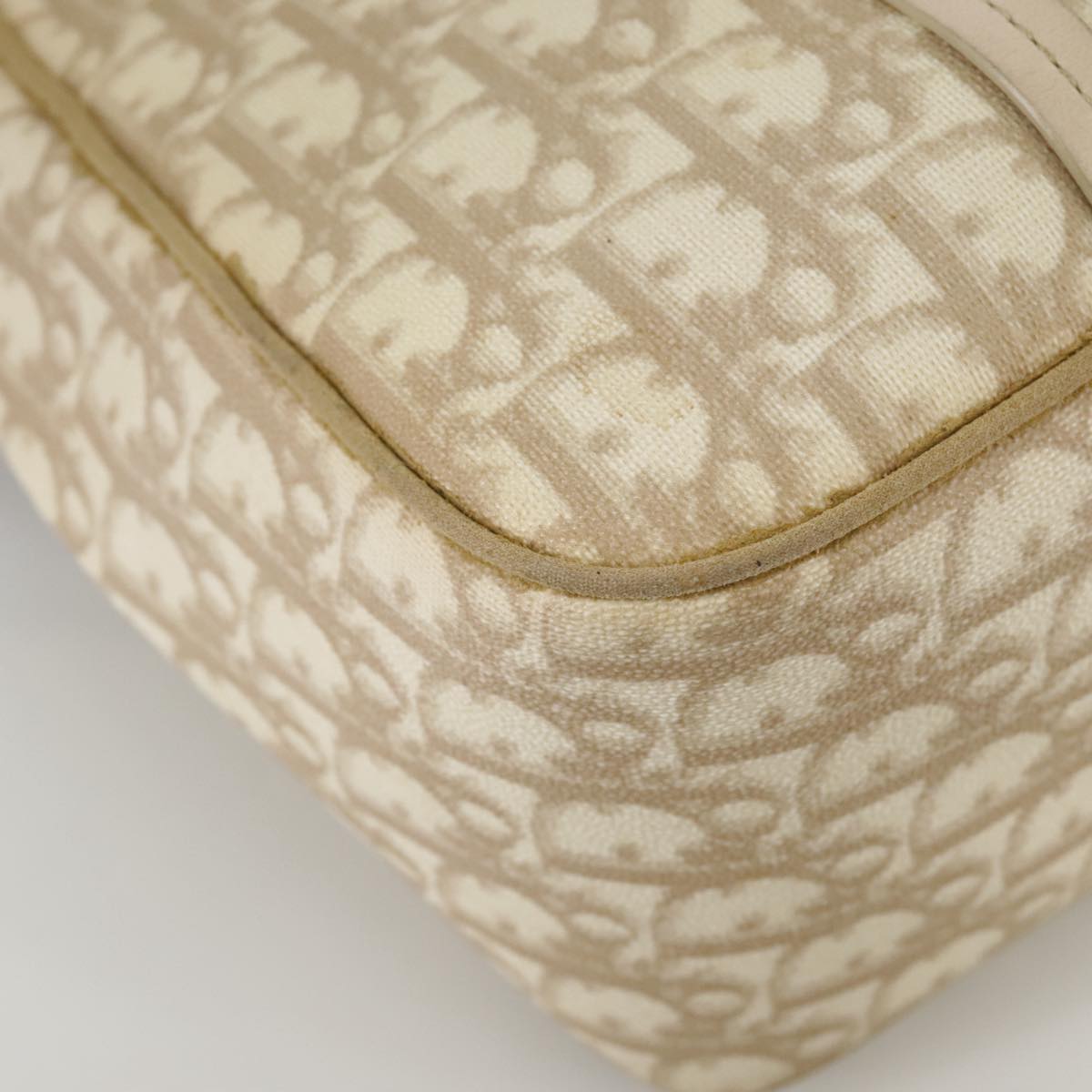 Dior Romantique Beige Canvas Shoulder Bag (Pre-Owned)