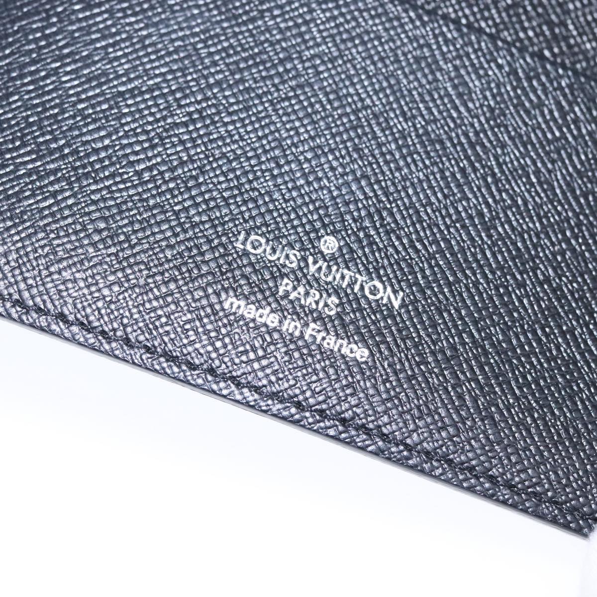 Louis Vuitton Agenda Mm Black Canvas Wallet (Pre-Owned)