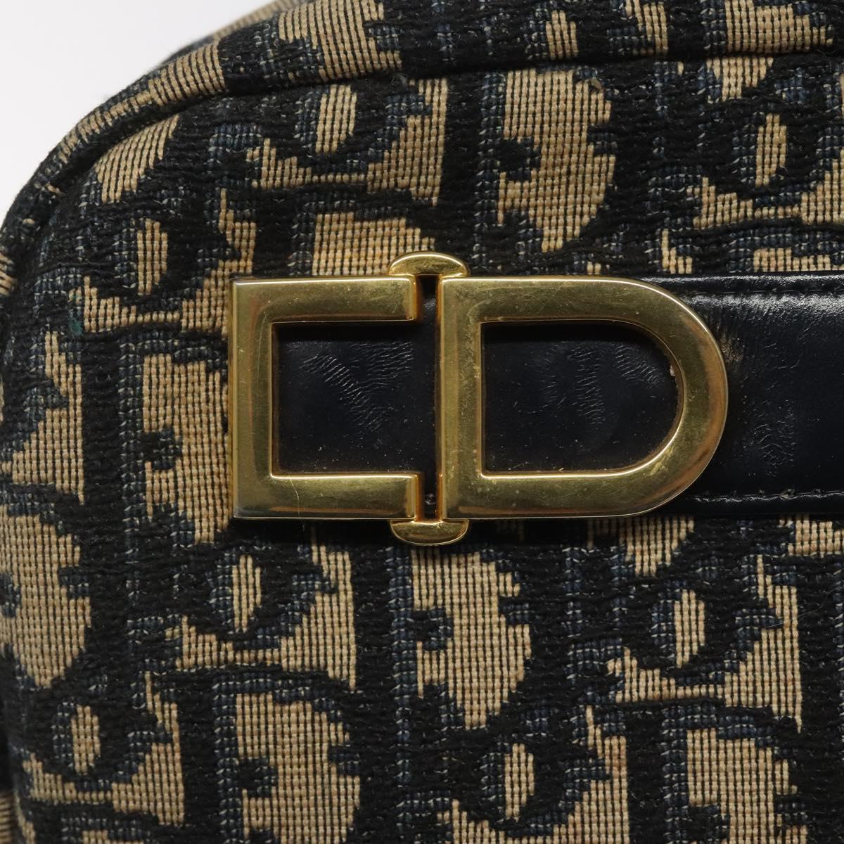 Dior 30 Montaigne Navy Canvas Shoulder Bag (Pre-Owned)