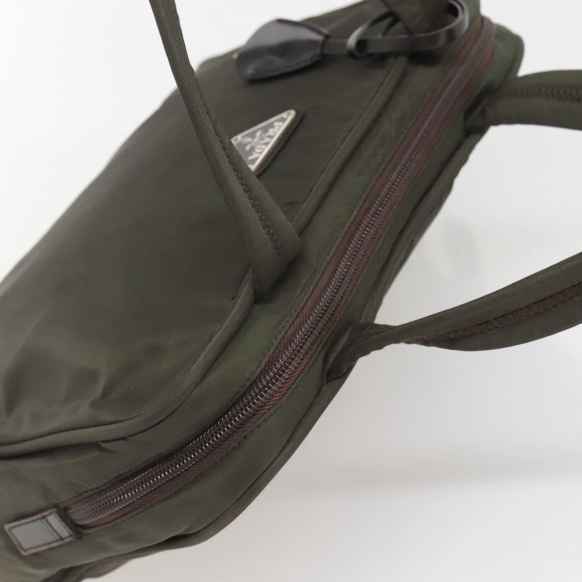 Prada Re-Nylon Khaki Synthetic Handbag (Pre-Owned)