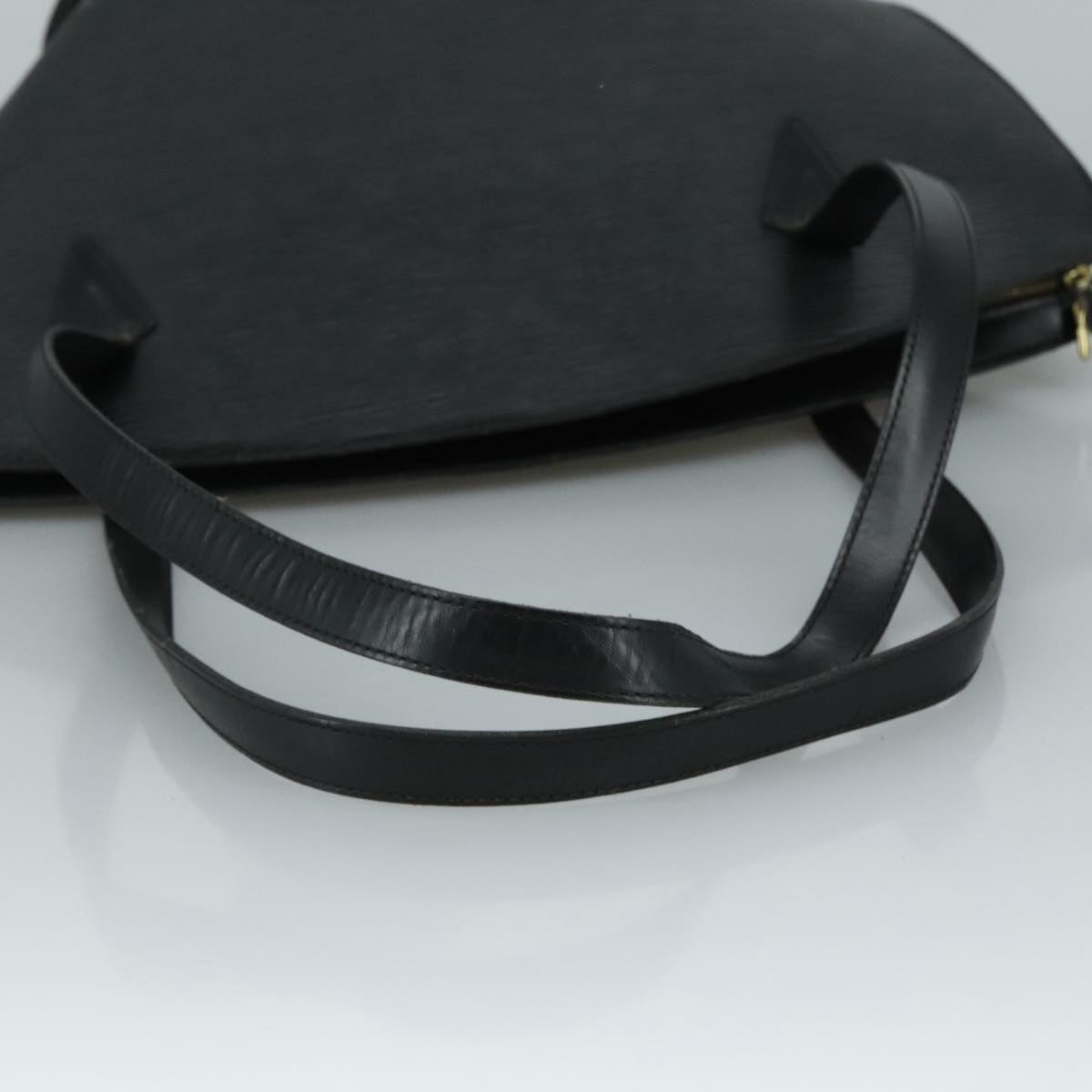 Louis Vuitton Saint Jacques Black Leather Shoulder Bag (Pre-Owned)