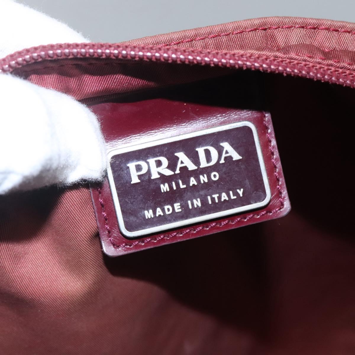 Prada Red Synthetic Shoulder Bag (Pre-Owned)