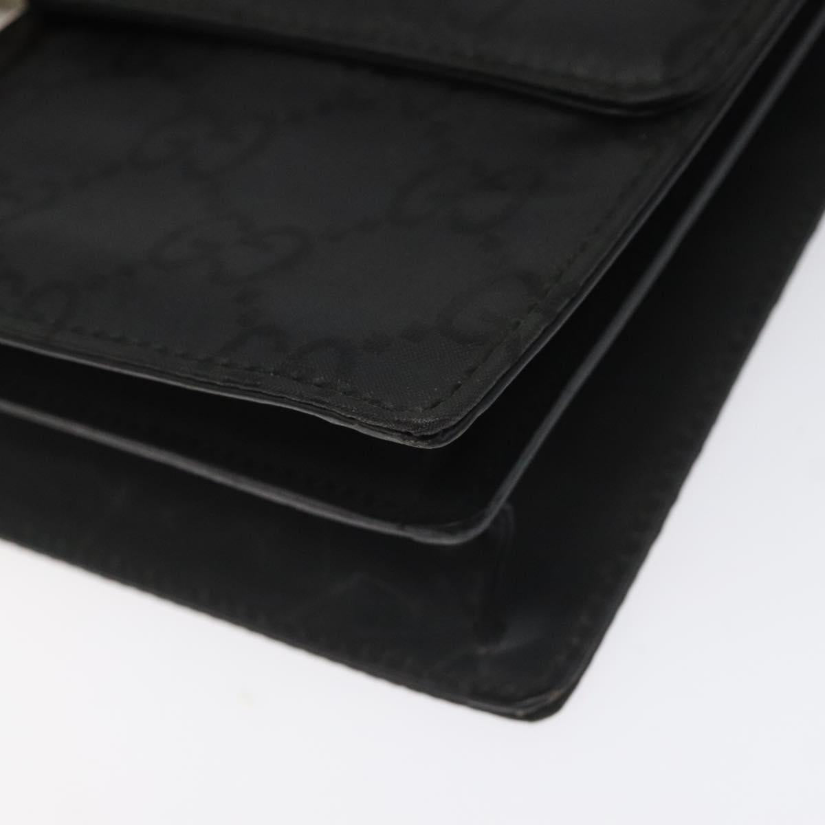 Gucci Gg Canvas Black Canvas Clutch Bag (Pre-Owned)