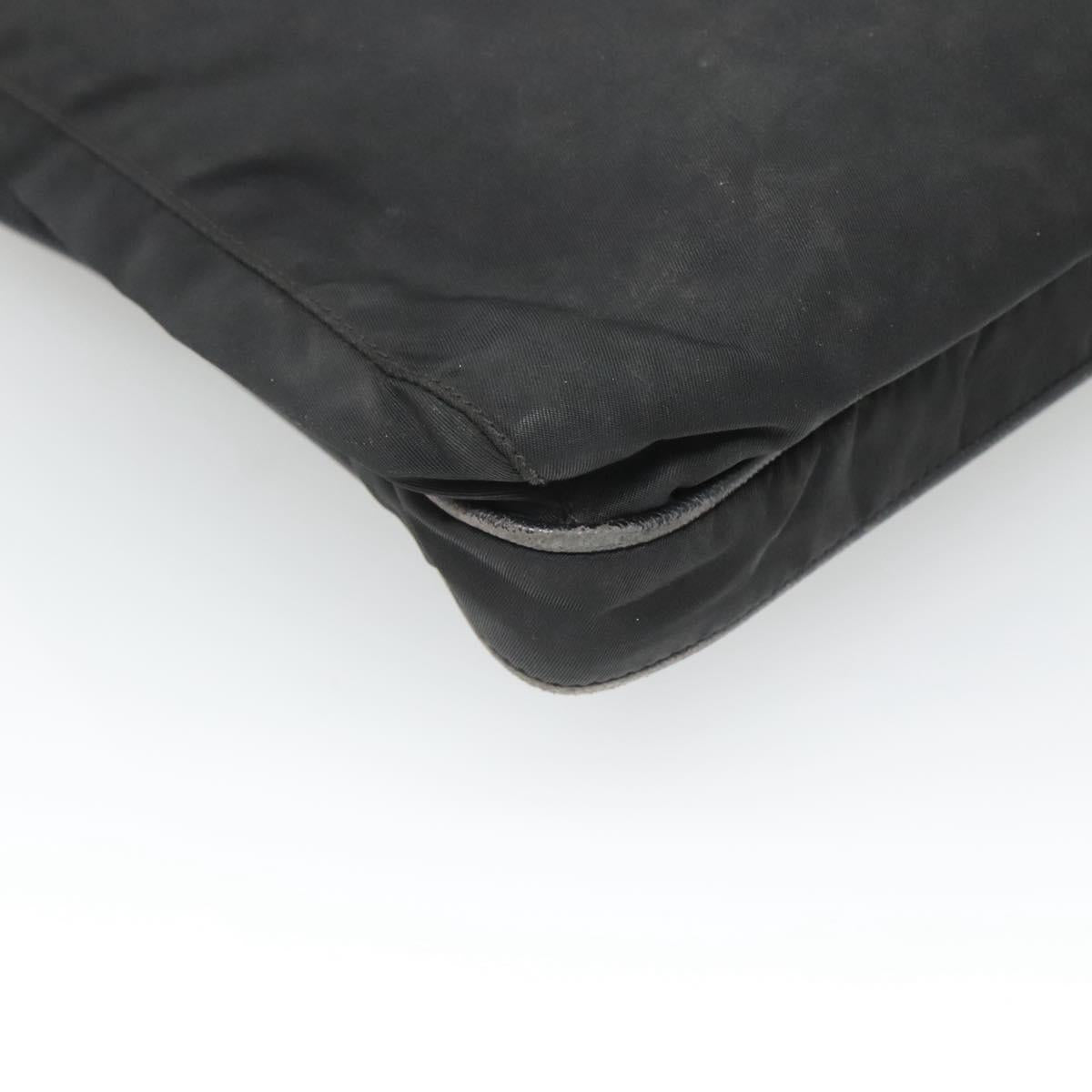 Prada Tessuto Black Nylon Shoulder Bag (Pre-Owned)