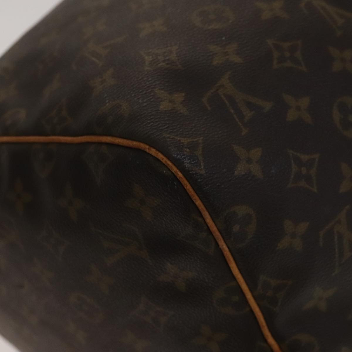 Louis Vuitton Keepall 55 Brown Canvas Travel Bag (Pre-Owned)