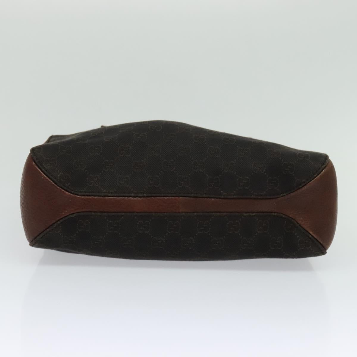 Gucci Horsebit Brown Canvas Tote Bag (Pre-Owned)
