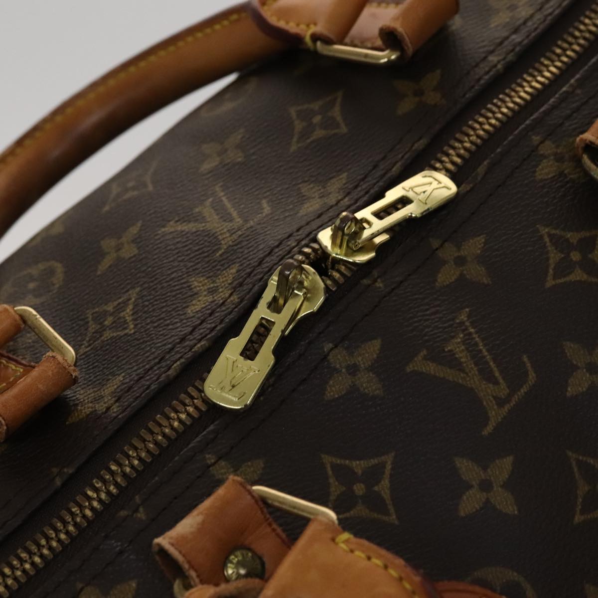 Louis Vuitton Keepall Bandoulière 60 Brown Canvas Travel Bag (Pre-Owned)