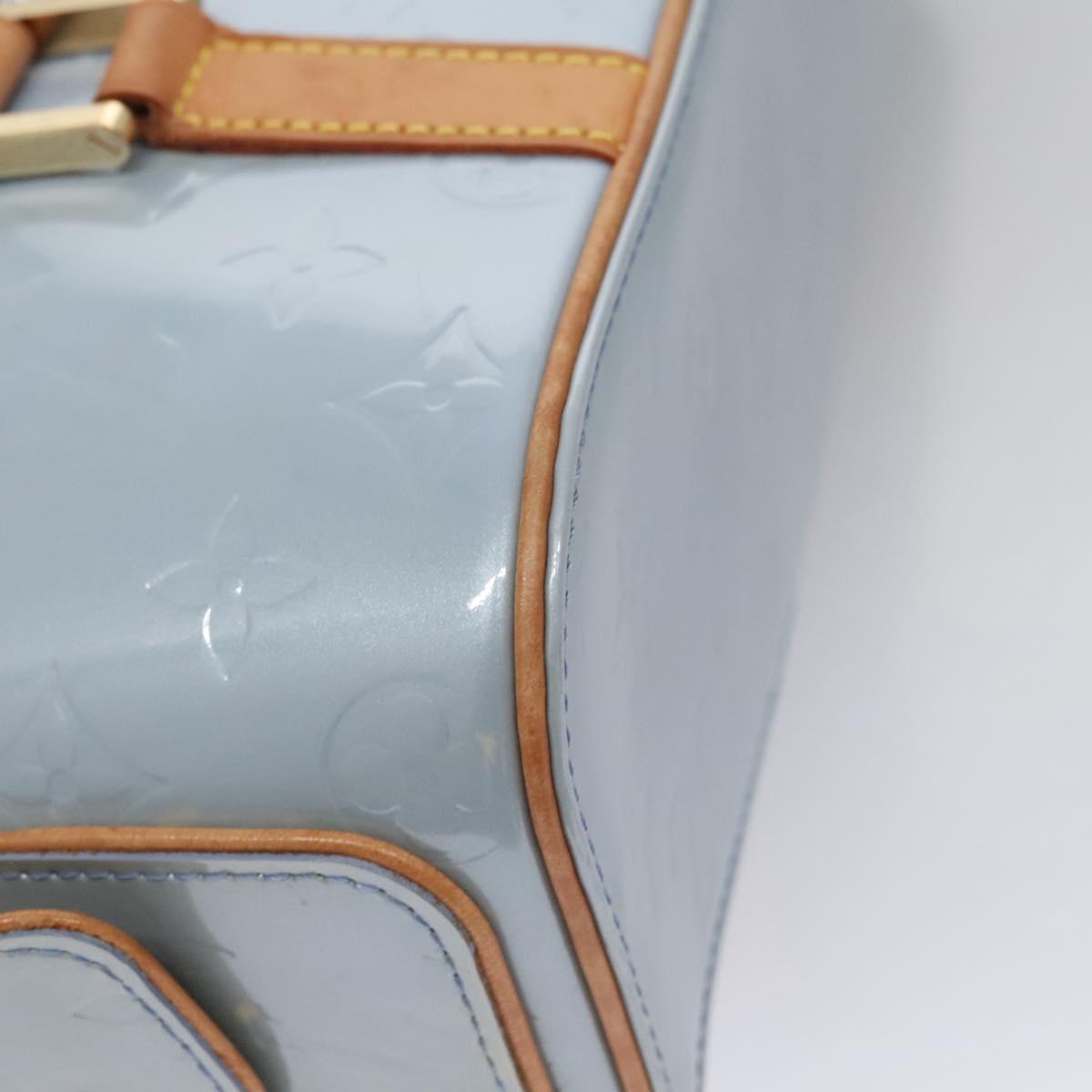 Louis Vuitton Sullivan Blue Patent Leather Handbag (Pre-Owned)