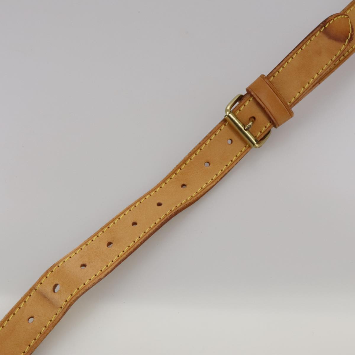 Louis Vuitton Shoulder Strap Beige Leather Bag Jewelry (Pre-Owned)