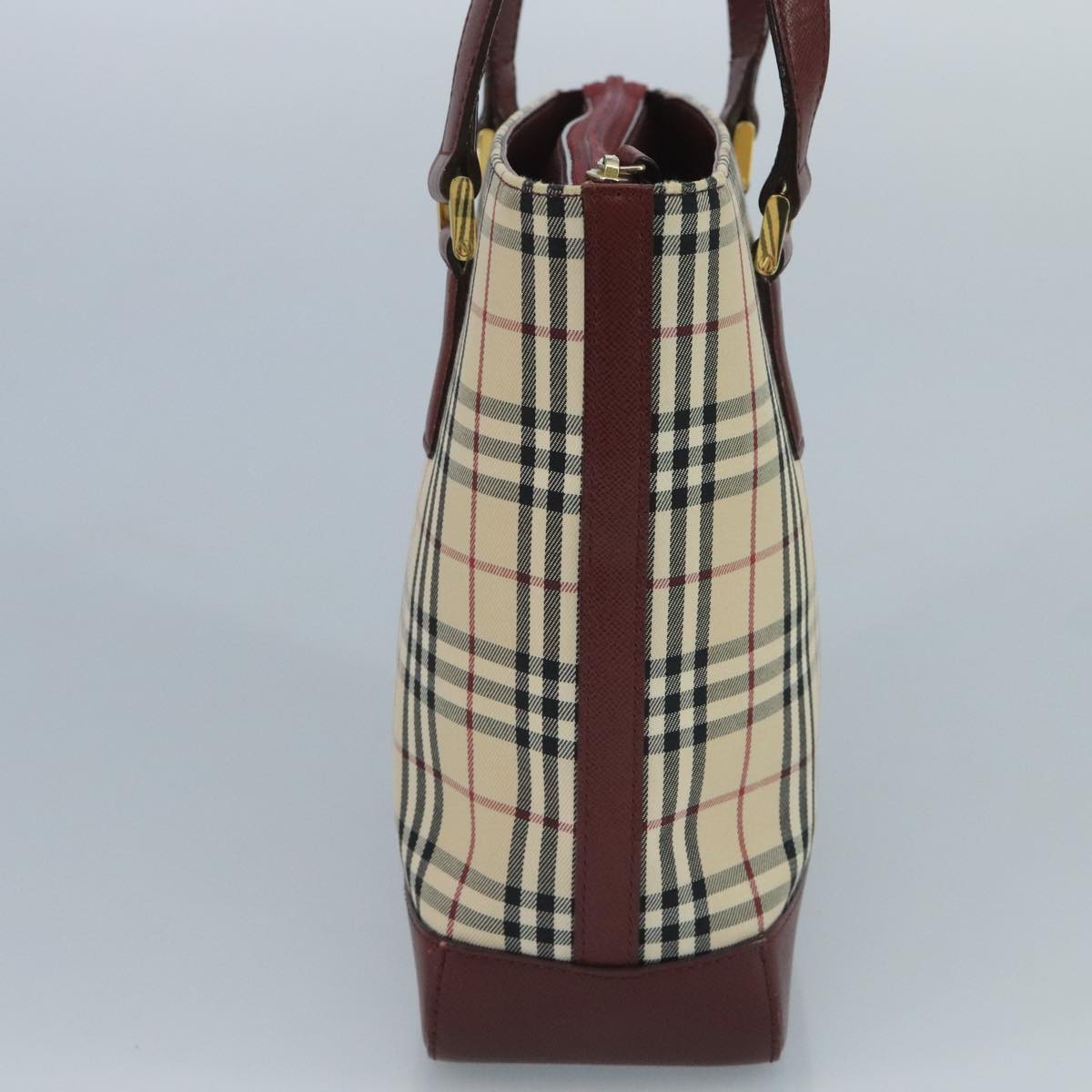 Burberry Nova Check Beige Canvas Tote Bag (Pre-Owned)