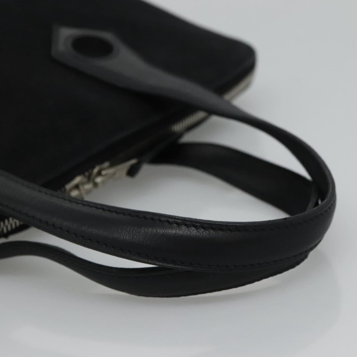 Hermès Heeboo Black Canvas Handbag (Pre-Owned)