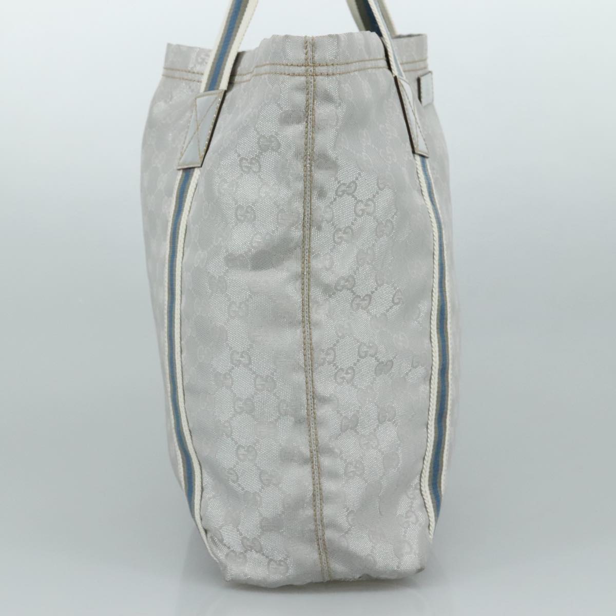 Gucci Gg Canvas Grey Canvas Tote Bag (Pre-Owned)