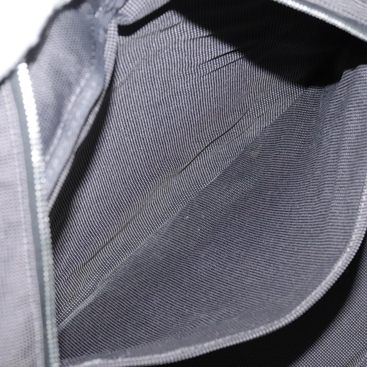Hermès Herline Grey Canvas Handbag (Pre-Owned)