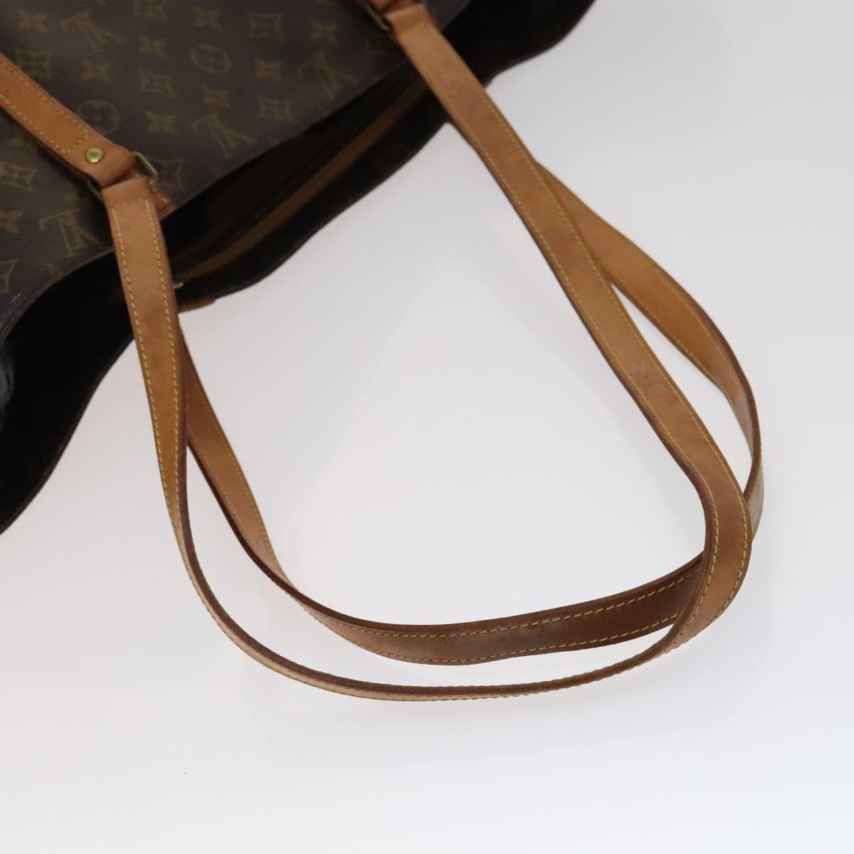 Louis Vuitton Shopping Brown Canvas Tote Bag (Pre-Owned)