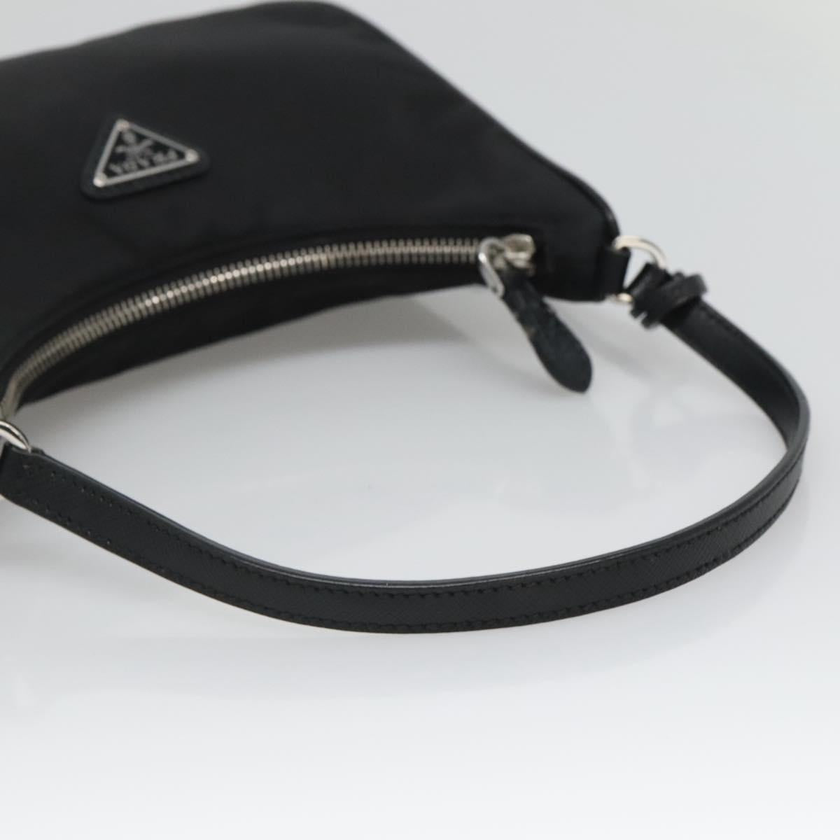 Prada Re-Edition Black Canvas Shoulder Bag (Pre-Owned)