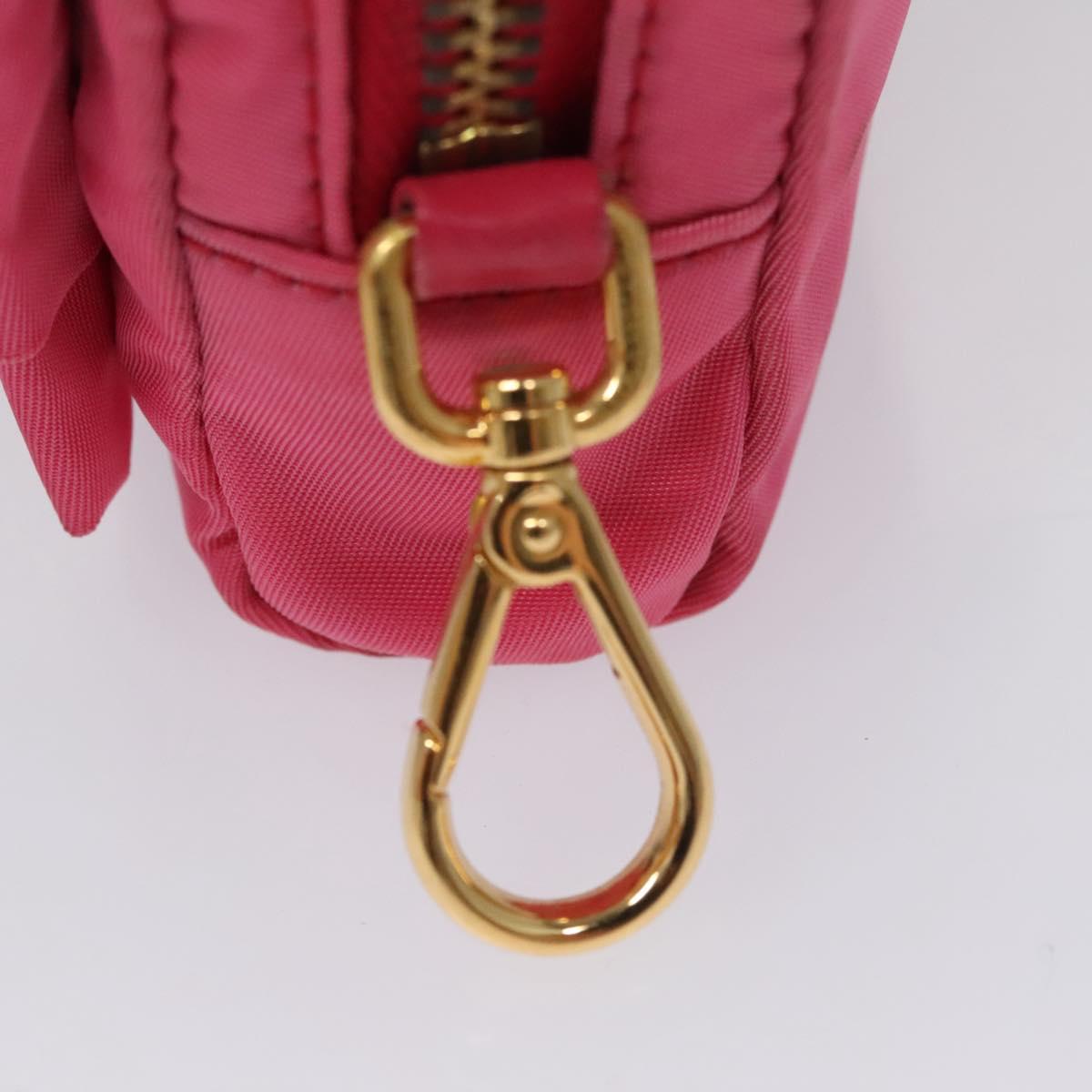 Prada Ribbon Pink Synthetic Clutch Bag (Pre-Owned)
