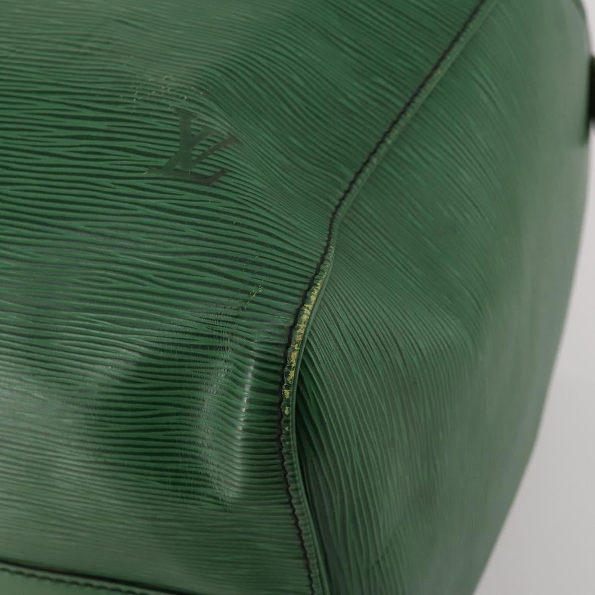 Louis Vuitton Keepall Epi Green Leather Travel Bag Bag (Pre-Owned)