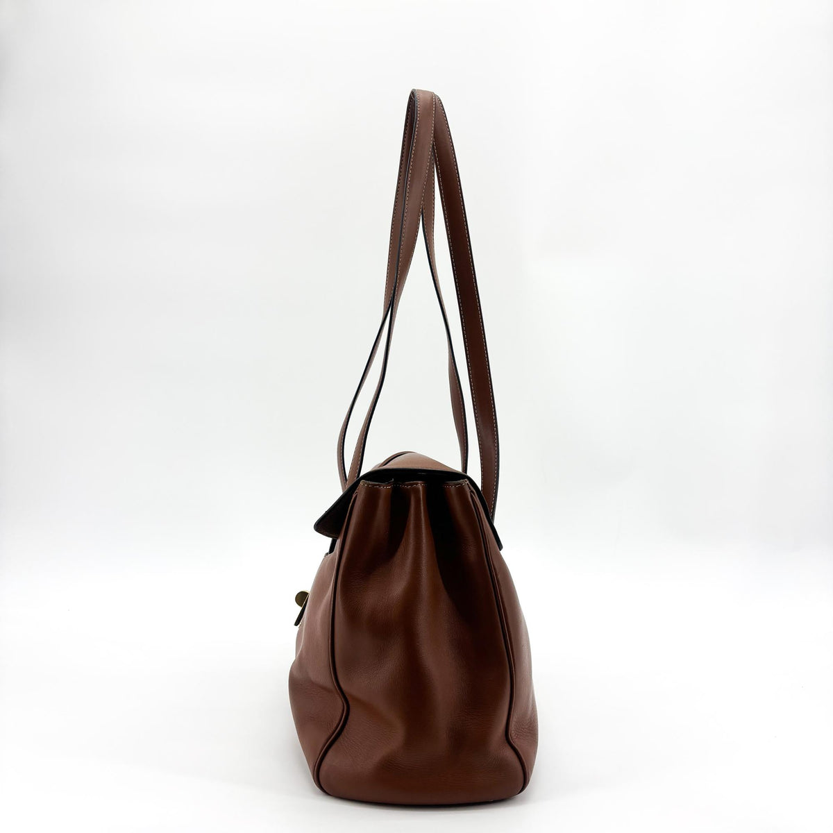 Celine Soft 16 Smooth Calfskin Brown Leather Handbag (Pre-Owned)