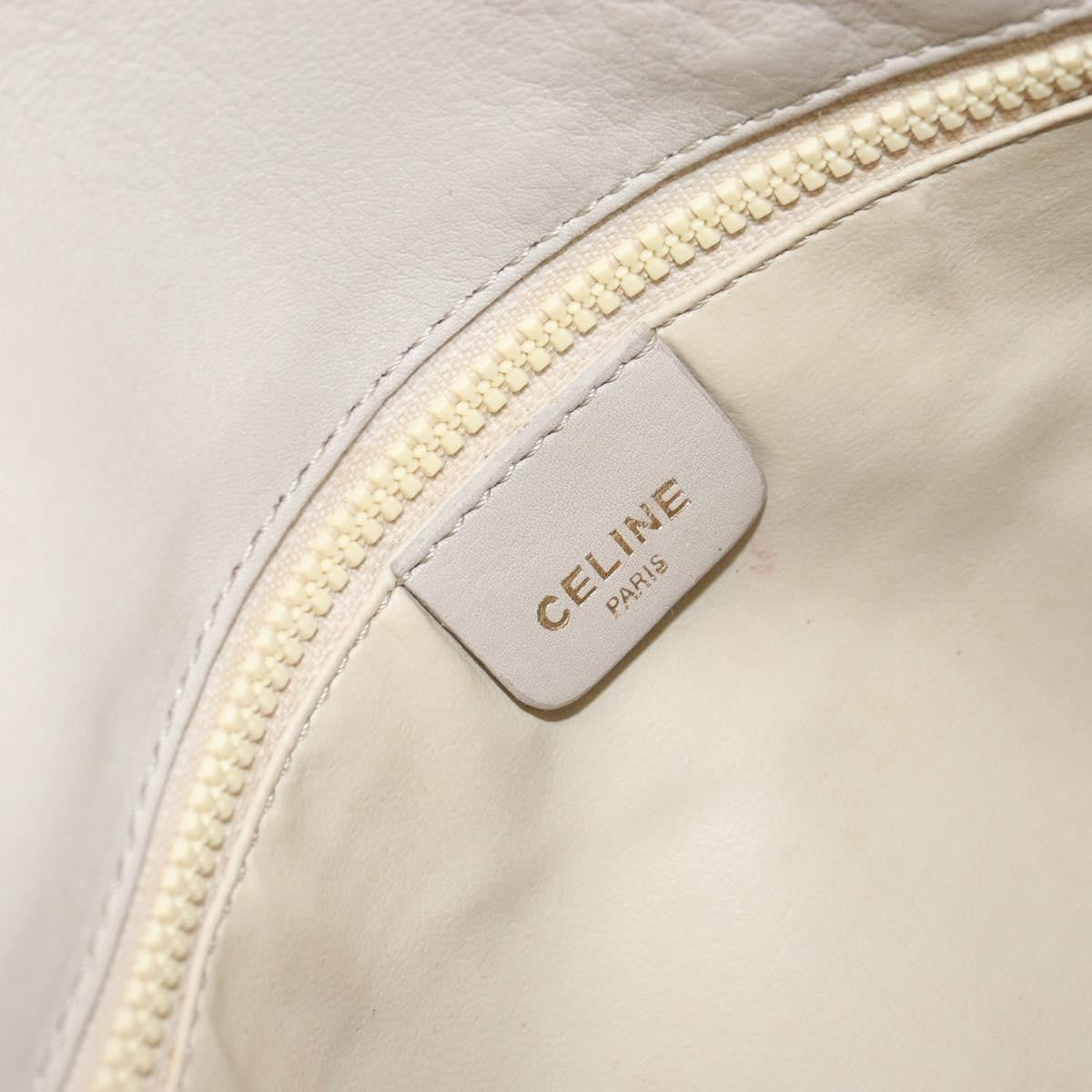 Celine Vintage Leather Beige Leather Shoulder Bag Bag (Pre-Owned)