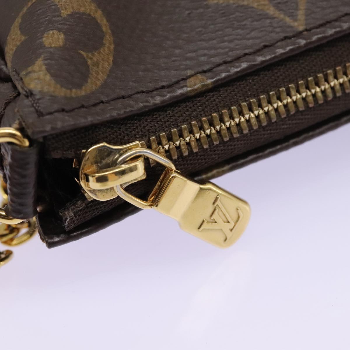 Louis Vuitton Multi Pochette Accessoires Brown Canvas Clutch Bag (Pre-Owned)