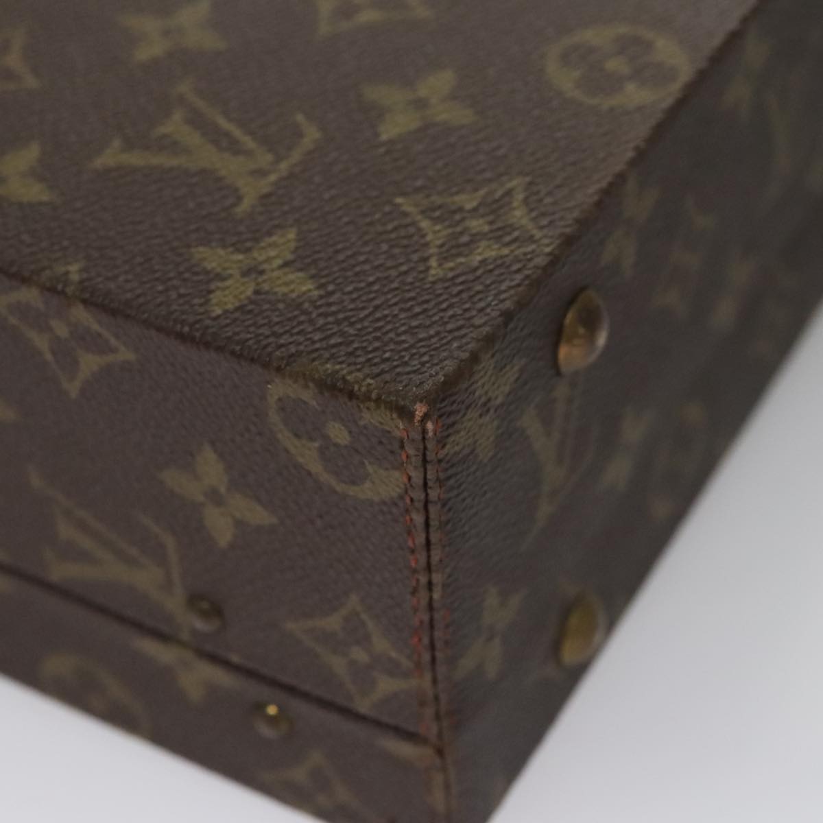 Louis Vuitton President Brown Canvas Briefcase Bag (Pre-Owned)