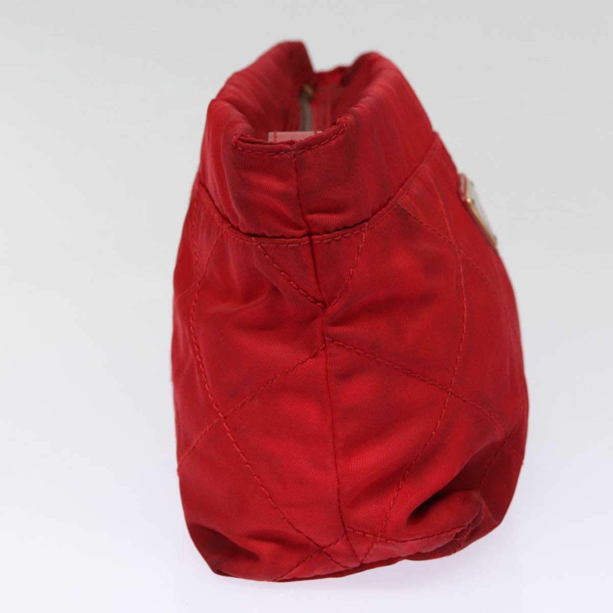 Prada Tessuto Red Synthetic Clutch Bag (Pre-Owned)