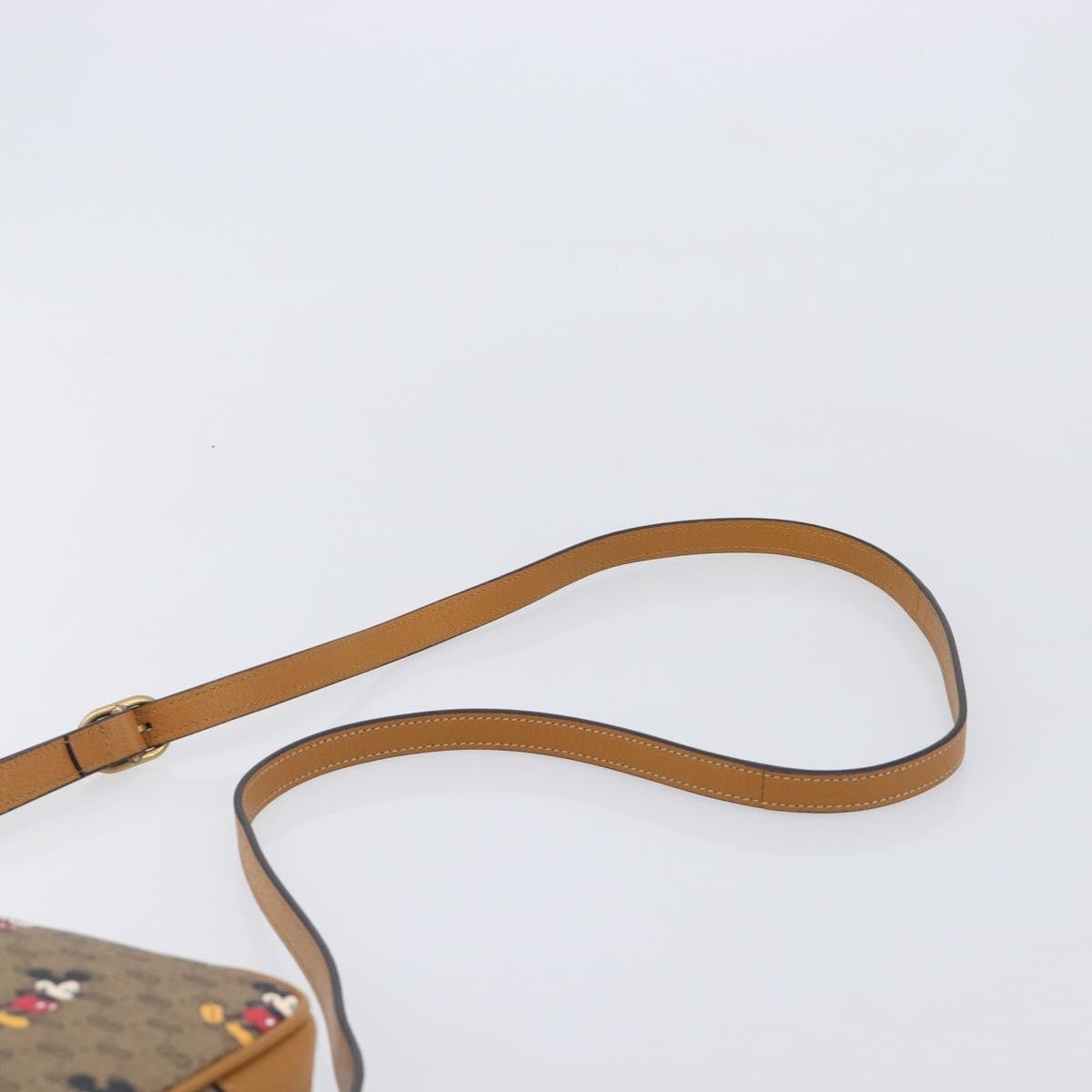 Gucci Disney Mickey Mouse Printed Mini Gg Coated Canvas Beige Canvas Backpack Bag (Pre-Owned)
