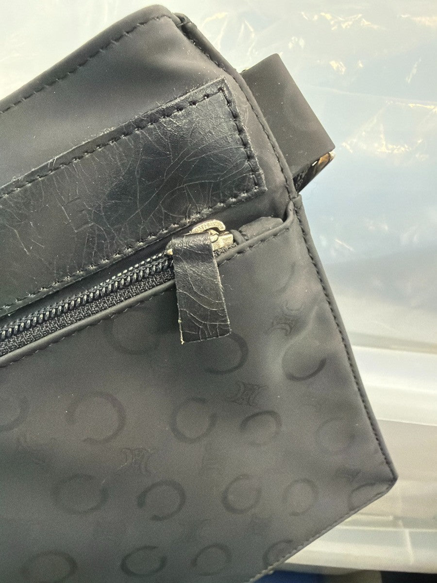 Celine Macadam Waist Nylon Black Canvas Backpack Bag (Pre-Owned)