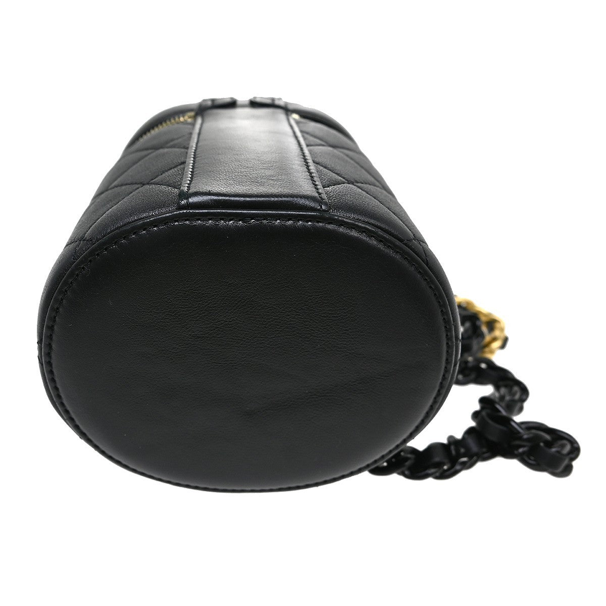Chanel Side Note Vanity Case Quilted Lambskin Black Leather Shoulder Bag Bag (Pre-Owned)