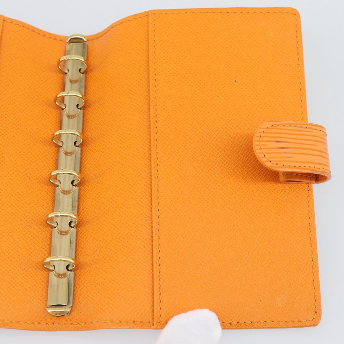 Louis Vuitton Agenda Cover Epi Orange Leather Clutche & Pouche Bag (Pre-Owned)