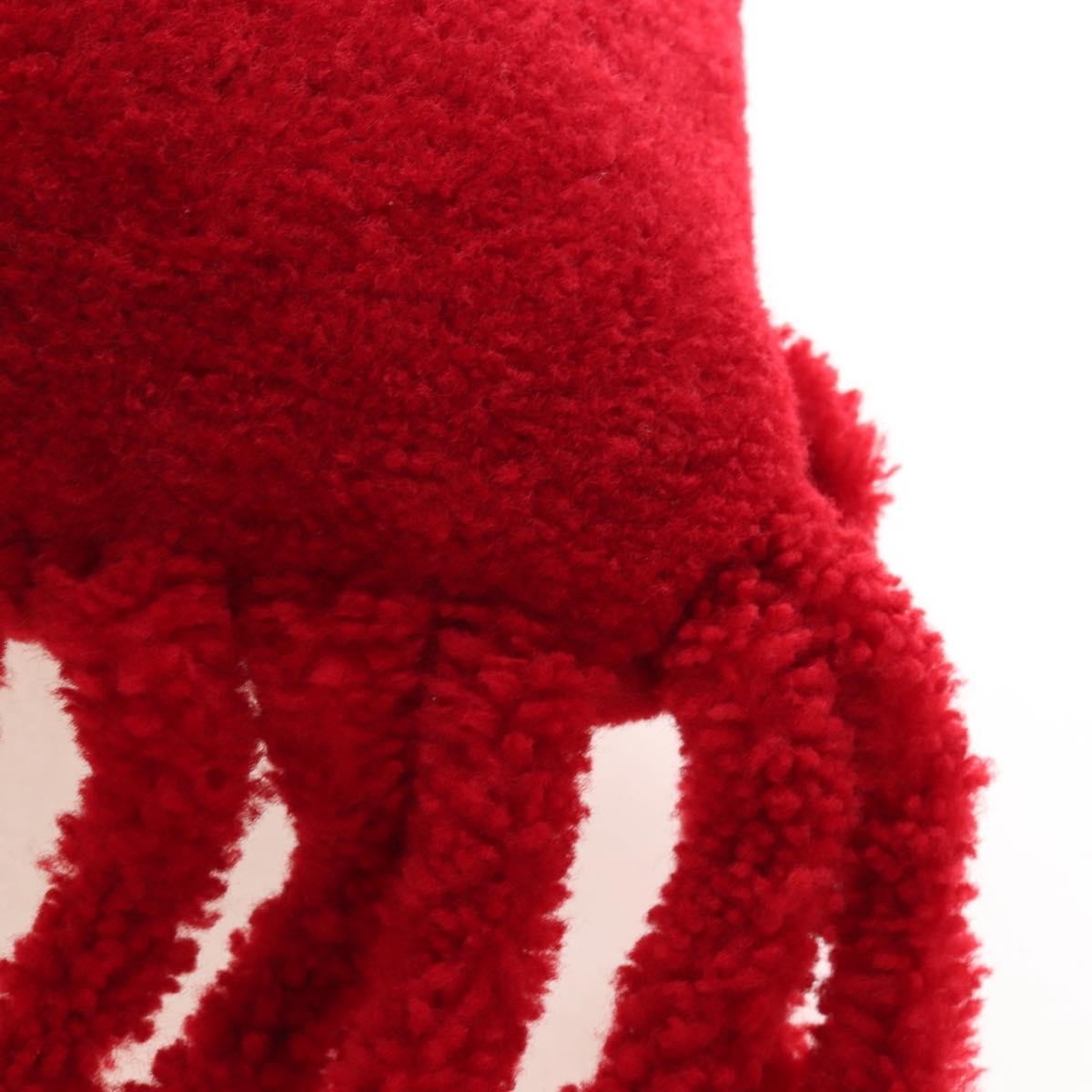 Bottega Veneta The Fringe Leather Red Textile Clutche & Pouche Bag (Pre-Owned)