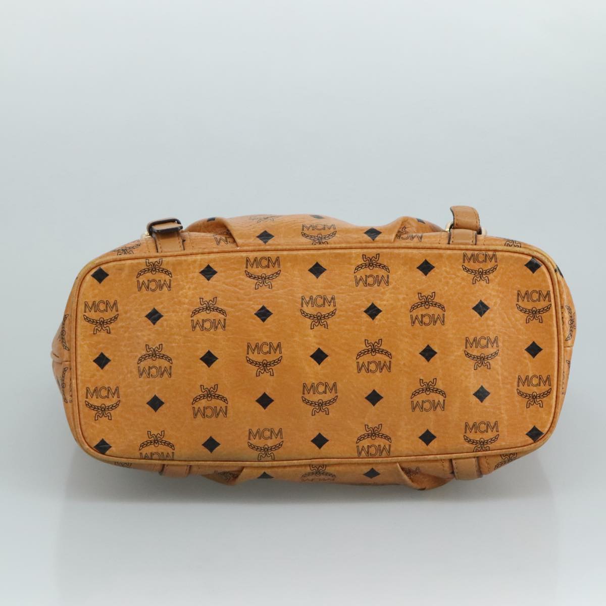MCM Visetos Brown Canvas Tote Bag (Pre-Owned)