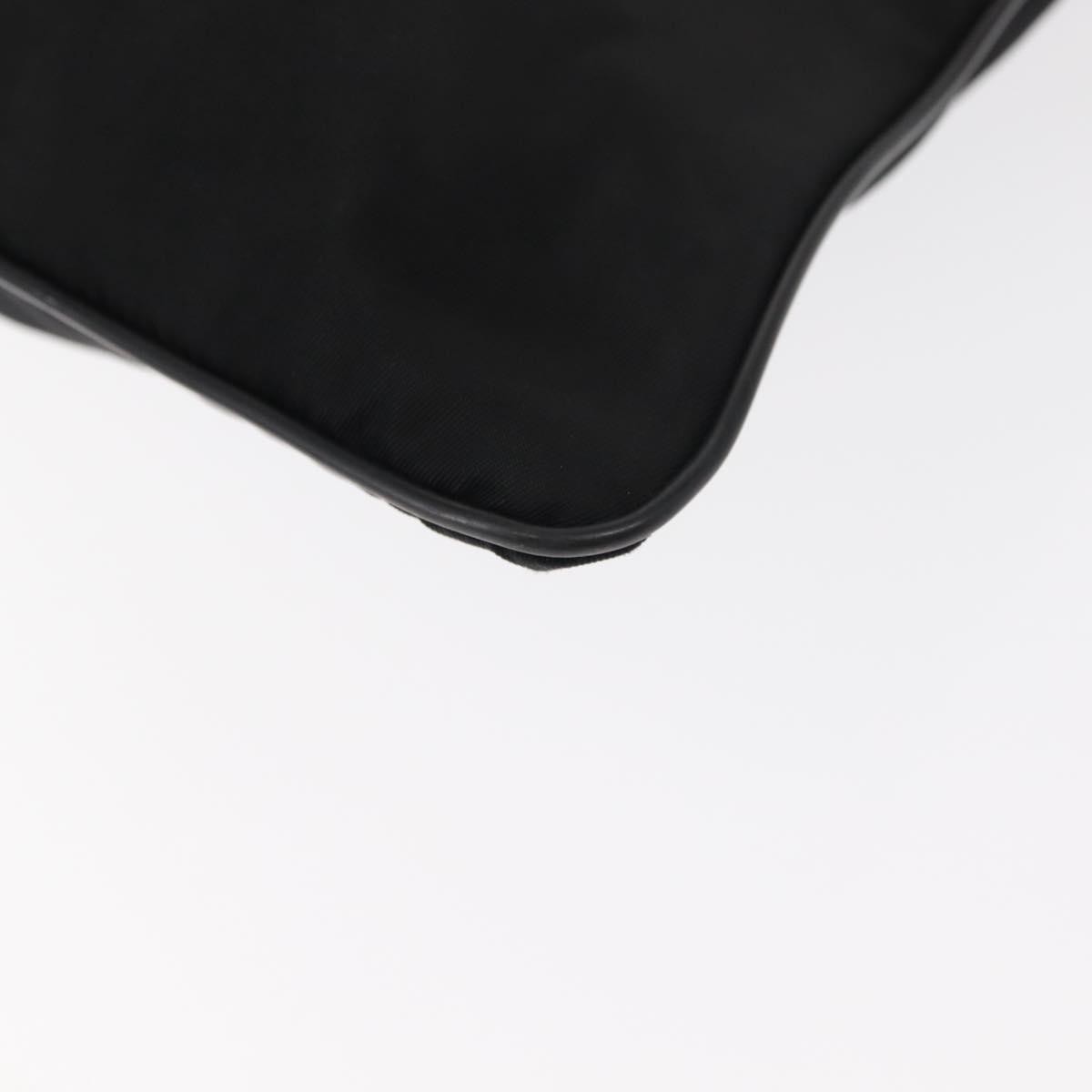 Prada Flat Messenger Tessuto Black Nylon Shoulder Bag Bag (Pre-Owned)