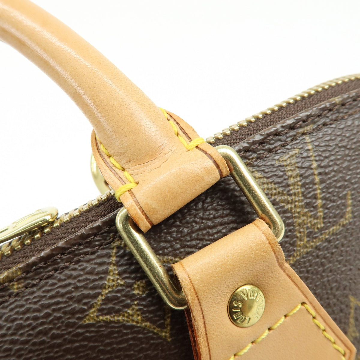 Louis Vuitton Alma Monogram Canvas Brown Canvas Handbag (Pre-Owned)