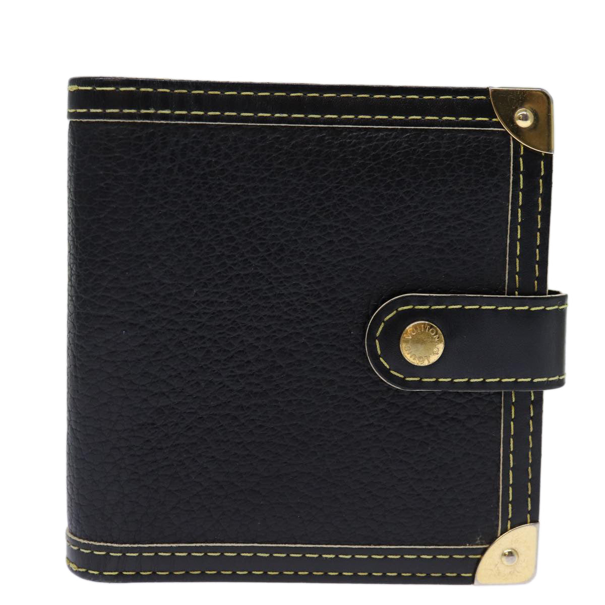Louis Vuitton Suhari Black Leather Wallet (Pre-Owned)