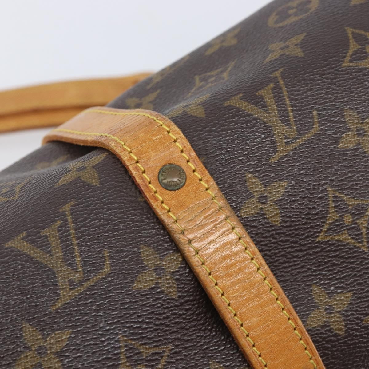 Louis Vuitton Saumur Monogram Canvas Brown Canvas Shoulder Bag Bag (Pre-Owned)