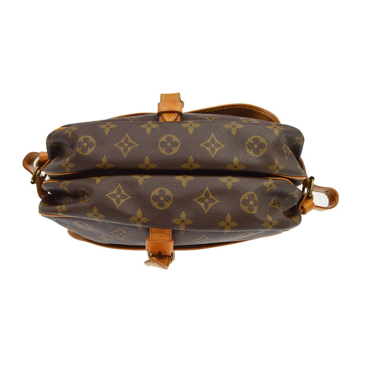 Louis Vuitton Saumur Monogram Canvas Brown Canvas Handbag (Pre-Owned)