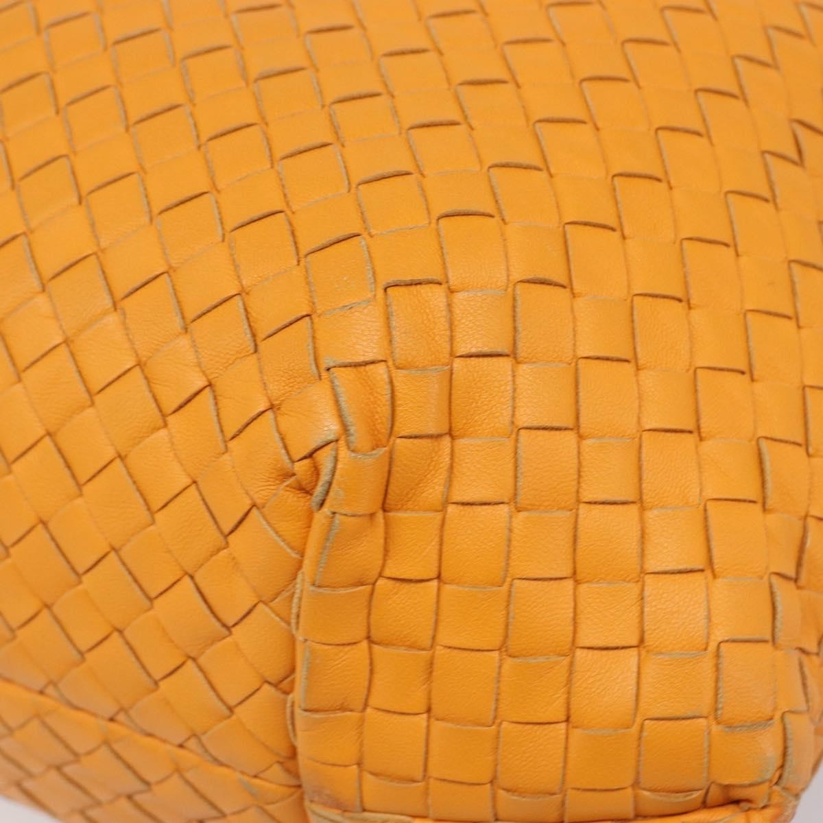 Bottega Veneta Capri Intrecciato Nappa Orange Leather Tote Bag Bag (Pre-Owned)