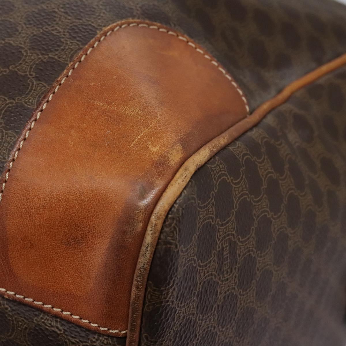 Céline Boston Brown Canvas Travel Bag (Pre-Owned)