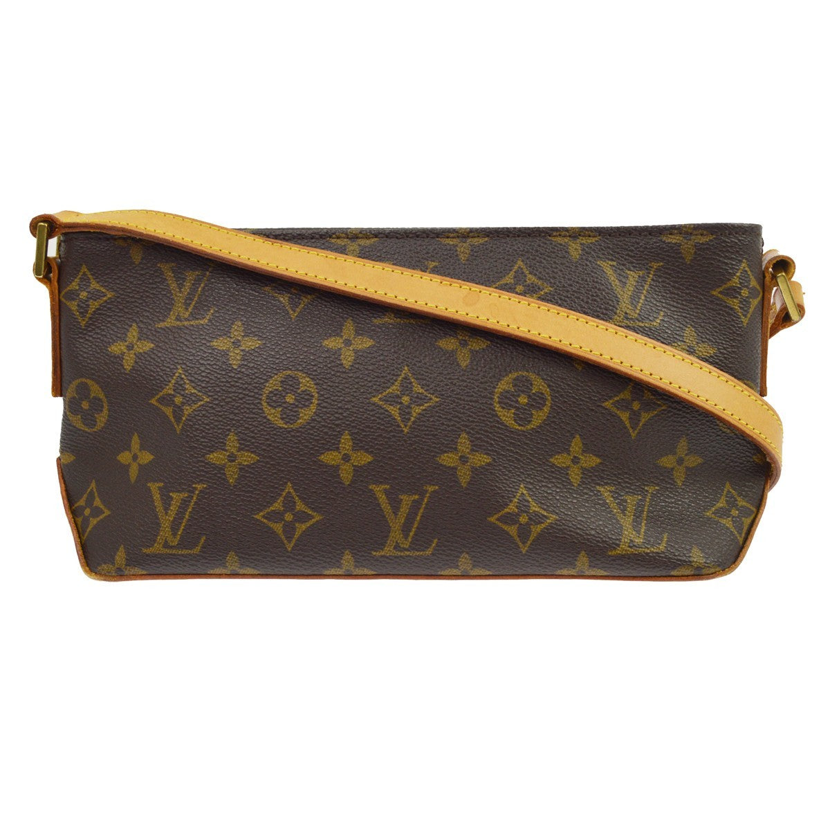 Louis Vuitton Trotteur Monogram Canvas Brown Canvas Handbag (Pre-Owned)