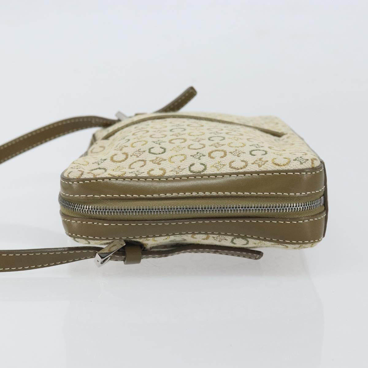 Celine C Macadam Shoulder Canvas Khaki Canvas Shoulder Bag Bag (Pre-Owned)