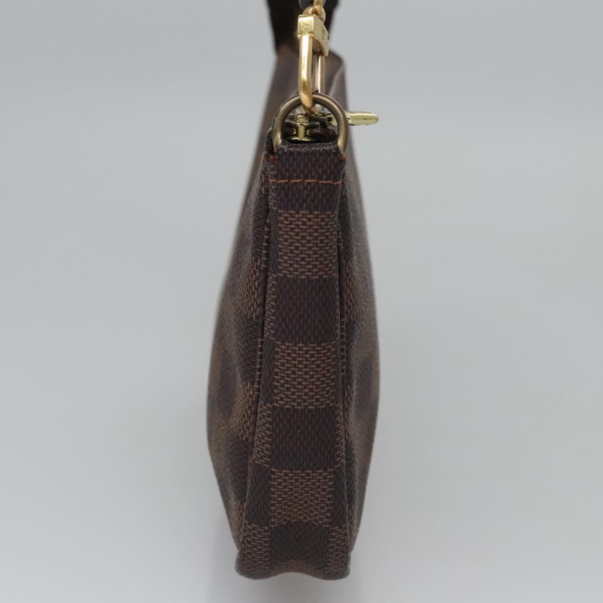 Louis Vuitton Pochette Accessoire Brown Canvas Clutch Bag (Pre-Owned)