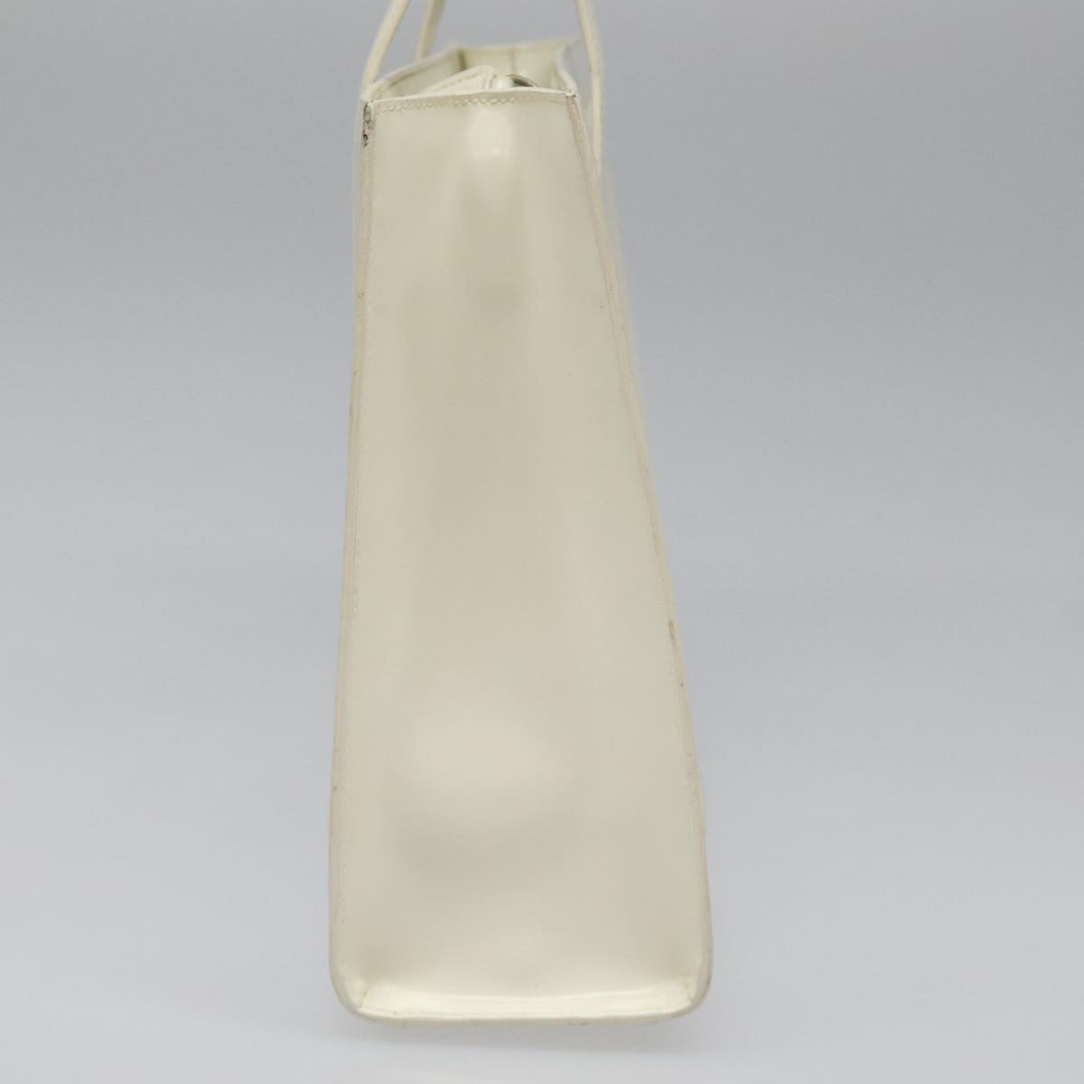 Prada Shopping Beige Patent Leather Shoulder Bag (Pre-Owned)