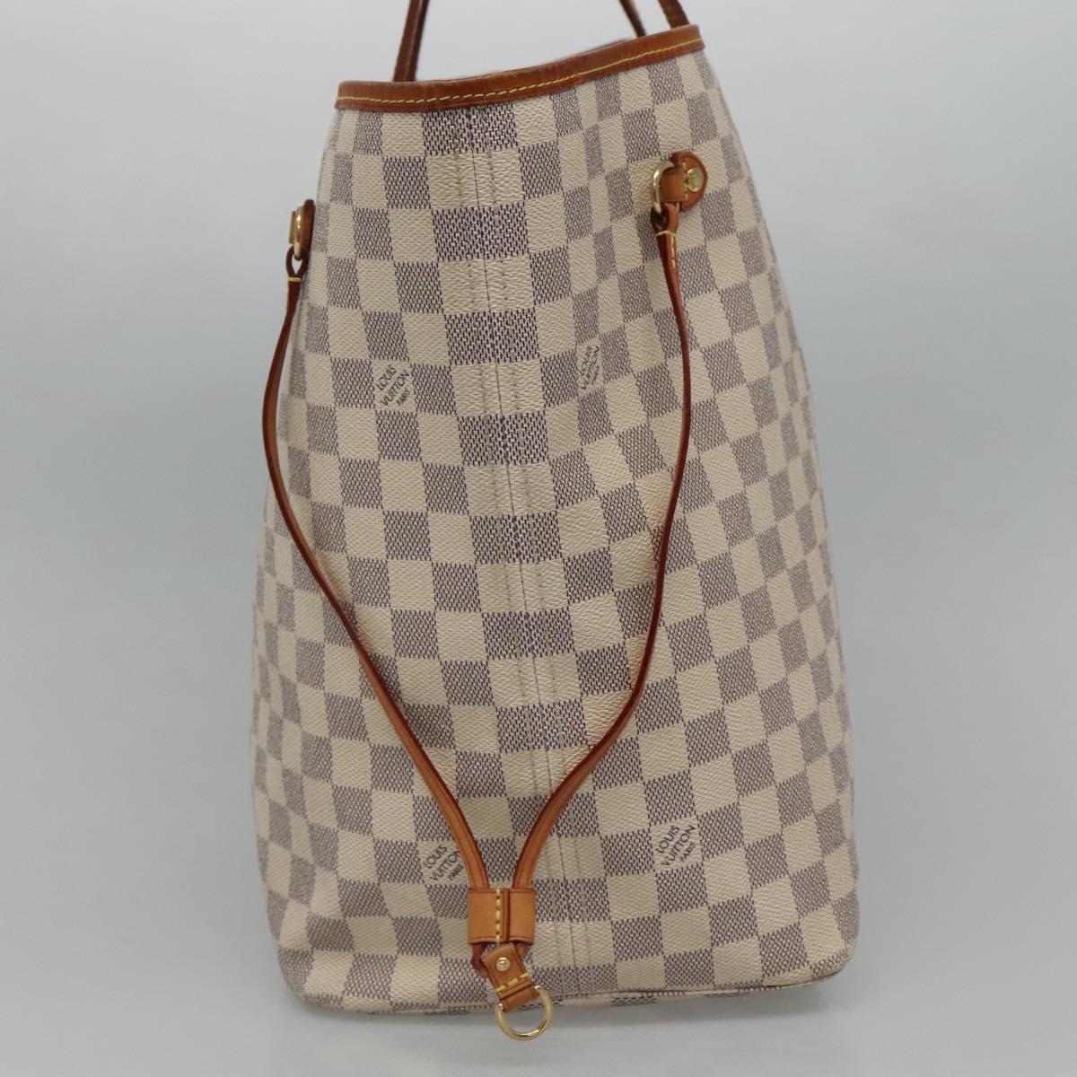 Louis Vuitton Neverfull Gm White Canvas Tote Bag (Pre-Owned)