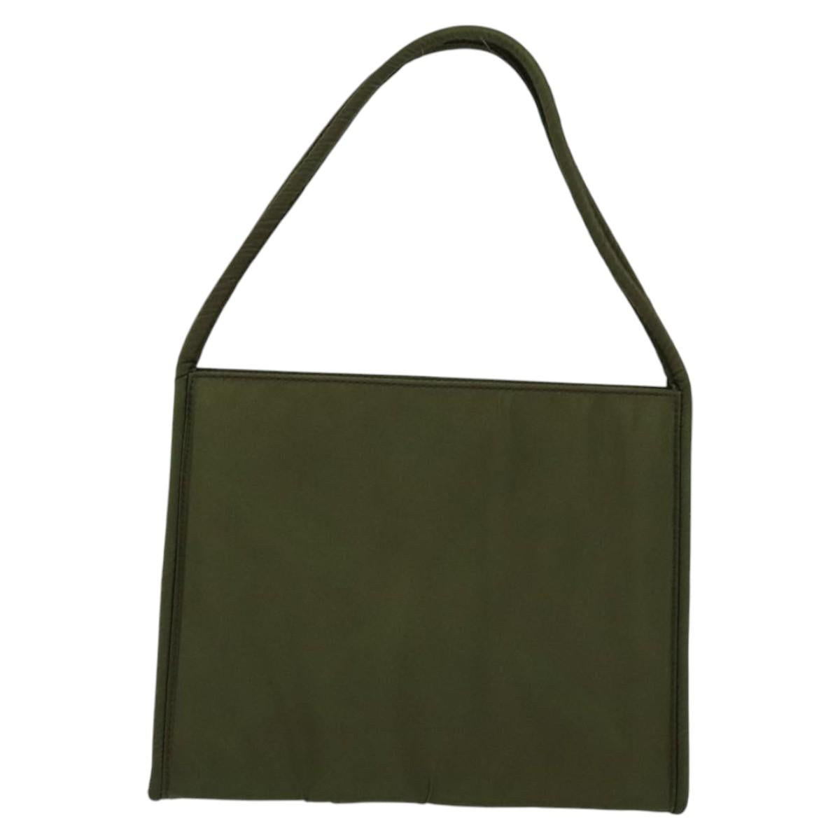 Prada Vitello Khaki Synthetic Handbag (Pre-Owned)