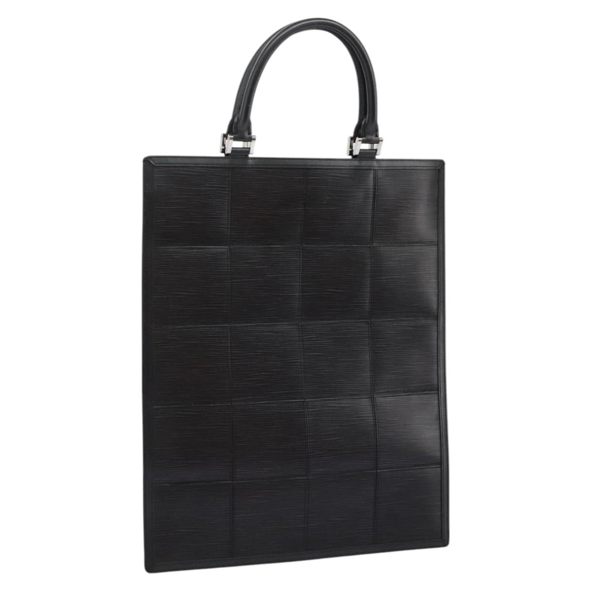 Louis Vuitton Stretch Fizz Black Leather Tote Bag (Pre-Owned)